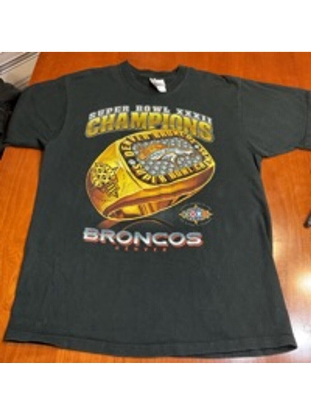 Men's Pro Player Broncos Super Bowl T-Shirt XL Black